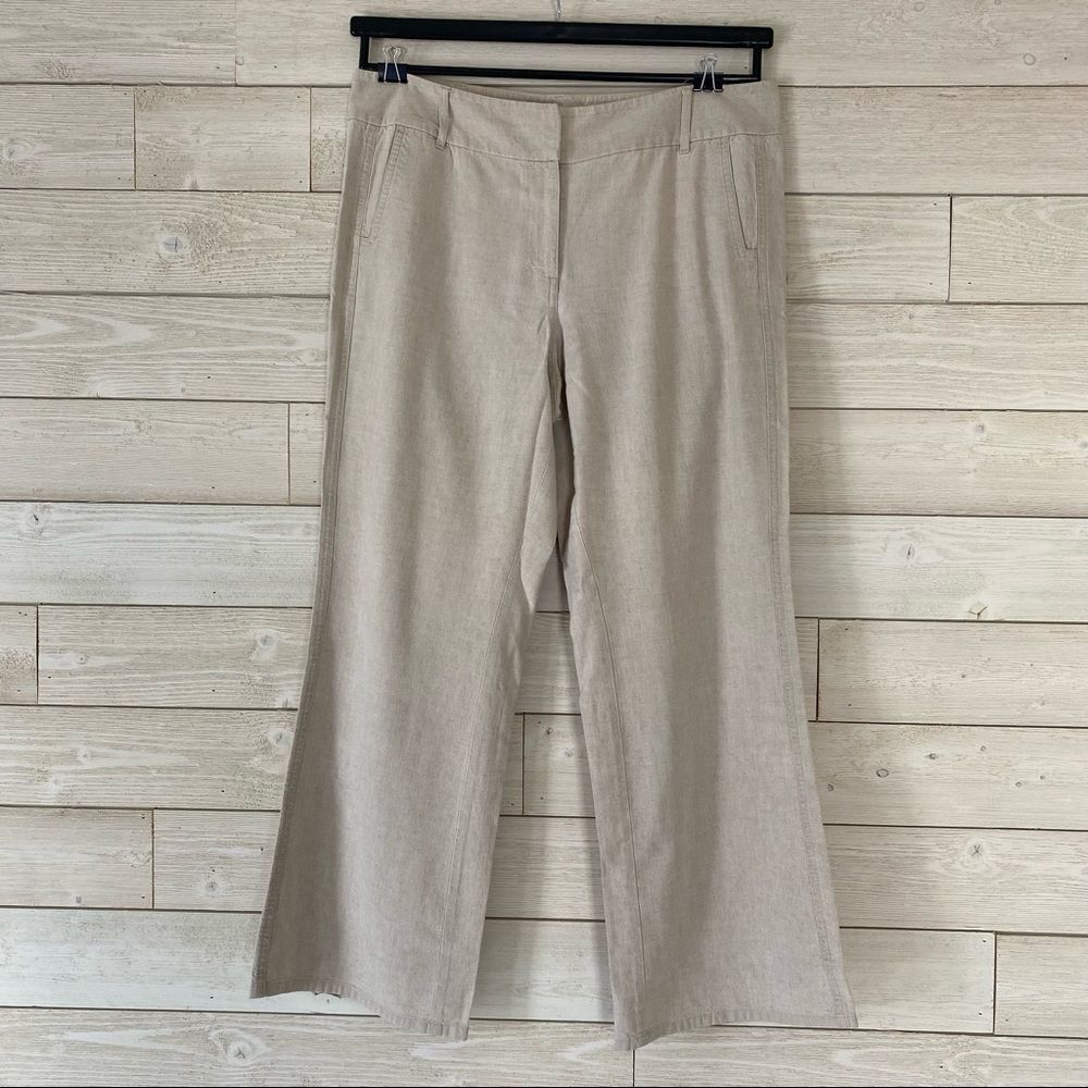 Ann Taylor Loft Lightweight Linen Pants size 14 EUC
